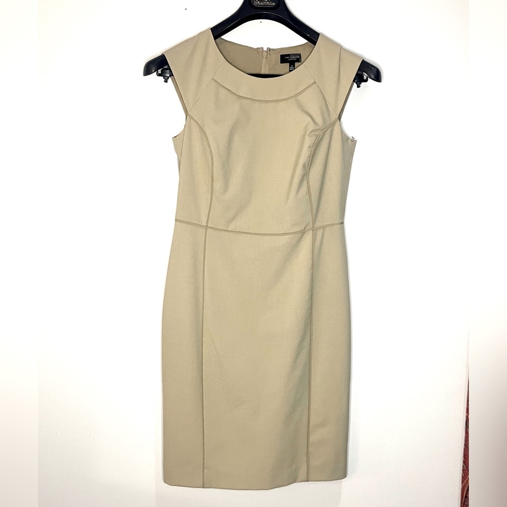 The Limited Collection - Tan Khaki Professional Dress - size 6 - Picture 1 of 7